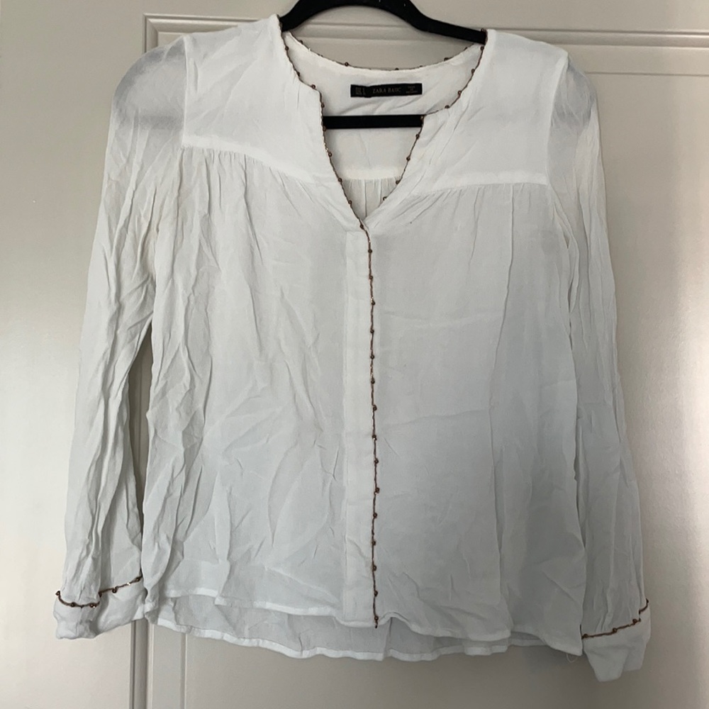Zara Work Blouse